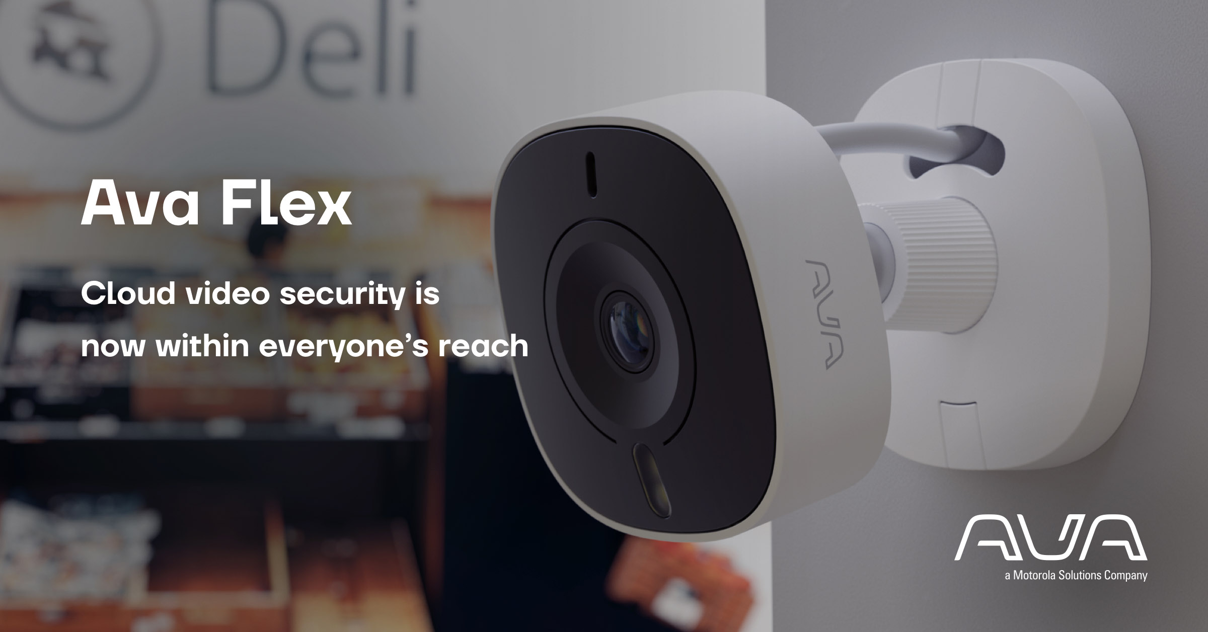 Ava Flex indoor security camera with sensors Ava